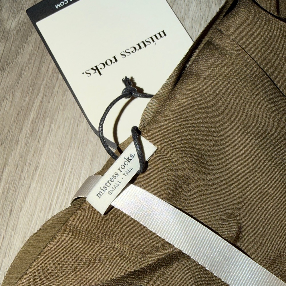 Mistress Rocks Olive Strapless Ruffle Mini dress - Picture 12 of 14